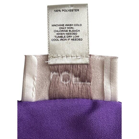 Loft Womens Purple Sleeveless Blouse  Ruffle Detail Size Medium Office Dressy - Picture 5 of 7